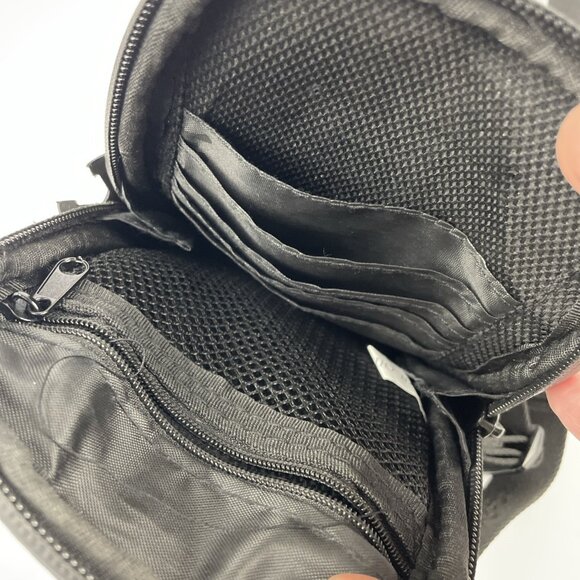 Cookies Original Crossbody Bag Small Canvas Card Slots Detachable Strap Black - Picture 8 of 9